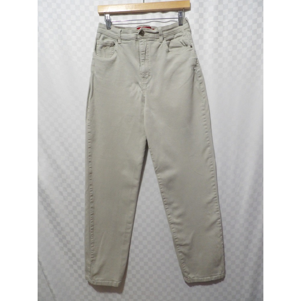 GLORIA VANDERBILT High Waisted Khaki Jeans | 10